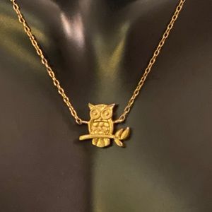 Sterling Owl Necklace